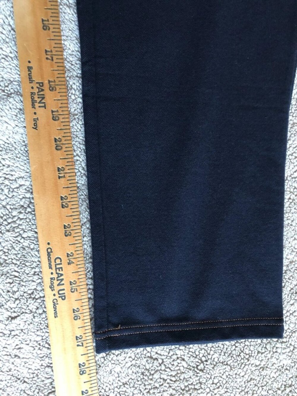 American Sweetheart Women's Comfortable Pants Size L/P Soft Stretch Dark Blue - Picture 11 of 16